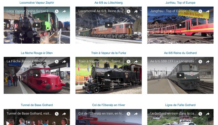 Les plus beaux trains de Suisse.